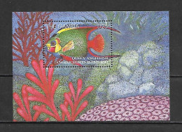 Gambia 1995 Marine Life - Fishes - Angelicthys Isabelita MS MNH - Fische