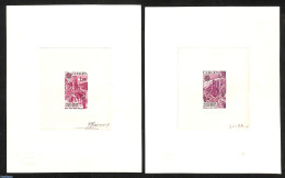 Andorra, French Post 1977 2 Epreuves De Luxe With Signature Of Designer, Mint NH, History - Europa (cept) - Unused Stamps