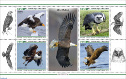 Guinea, Republic 2023 Eagles, Mint NH, Nature - Birds - Birds Of Prey - Autres & Non Classés