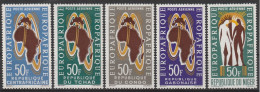 1963 Central Africa / Chad / Congo / Gabon / Niger Europafrique Joint Issues (** / MNH / UMM) - Emissions Communes