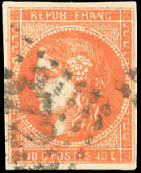 Obl. 48a - 40c. Orange Vif. Obl. GC 372. SUP. - 1870 Ausgabe Bordeaux