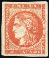 (*) 48e - 40c. Rouge-sang Foncé. Nuance Vive. SUP. - 1870 Ausgabe Bordeaux