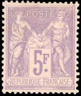 * 95a - 5F. Lilas-rose S/lilas Pâle. Excellent Centrage. SUP. - 1876-1878 Sage (Typ I)