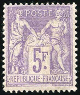 * 95a - 5F. Lilas Rose S/lilas Pâle. Très Frais. TB. - 1876-1878 Sage (Type I)