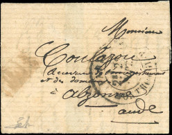 Obl. LES ETATS-UNIS. Petite Lettre Manuscrite De MONTROUGE Du 27 Septembre 1870 Frappée Du CàD De PARIS - MONTROUGE-PARI - Krieg 1870