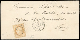 Obl. 36 - 10c. Siège Obl. étoile 21 S/lettre Locale Frappée Du CàD De PARIS 4 (60) Du 1er Mai 1871. Emploi Exceptionnel  - Krieg 1870