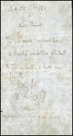 Obl. Papillon Manuscrit "METZ Du 20 7bre 1870" à Destination De LYON. Non Affranchi Avec CàD à L'arrivée Du 28 Septembre - Guerra Del 1870