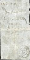 Obl. Papillon Manuscrit "METZ Du 20 7bre 1870" à Destination De LYON. SUP. R. - Guerra Del 1870