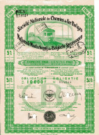 SNCB - NMBS: Obligation - Obligatie De/van 10.000 F (1960) - Railway & Tramway