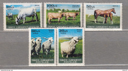 TURKEY 1964 Farm Animals  MNH(**) Mi 1919-1923 #Fauna54 - Boerderij