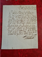 LETTRE FRANCHISE RIXHEIM AN 3 TEXTE EN ALLEMAND - 1801-1848: Précurseurs XIX