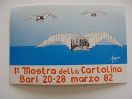 1982  BARI     MANIFESTAZIONE FILATELICA NUMISMATICA  MOSTRA CARTOLINA D'EPOCA TIRATURA NUMERATA    COME DA FOTO " - Bari