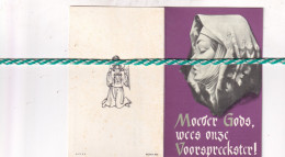 Denise Daver-Mangelinckx, Nederboelare 1915; Geraardsbergen 1966 - Todesanzeige