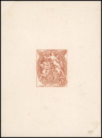 (*) 109 - Type Blanc. Poinçon Du 3c. En Marron, Au Format Timbre, Gravé Pour MIGNON D'après Le Dessin De M. BLANC Non Ad - Sonstige & Ohne Zuordnung