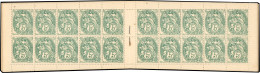 ** 111 - 5c. Type Blanc Vert. Carnet De 40 Timbres. Qualité Exceptionnelle. SUP. RR. - Andere & Zonder Classificatie