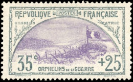 * 152 - 35c. + 25c. Orphelins Ardoise Et Violet. SUP. - Autres & Non Classés