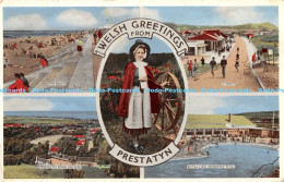 R170176 Welsh Greetings From Prestatyn. Valentines. Carbo Colour. 1059V. 1966. M - Monde