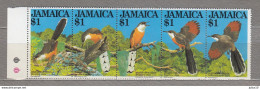 JAMAICA 1982 Fauna Birds MNH(**) Mi 550-554 #Fauna58 - Sonstige & Ohne Zuordnung