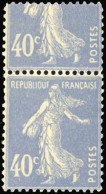 * 237 - 40c. Outremer. Paire D'un Timbre Et Demi Due à Une Faute De Piquage. TB. - Other & Unclassified