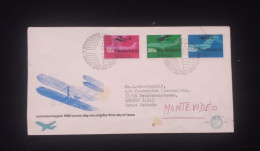 C) 1968. NETHERLANDS. FDC. SENT TO GREAT BRITAIN. MULTIPLE AIRCRAFT STAMPS. XF - Sonstige & Ohne Zuordnung