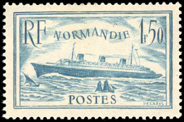 ** 299 - 1F.50 Normandie. Bleu Clair. Tâche De Rouille Au Verso. - Autres & Non Classés