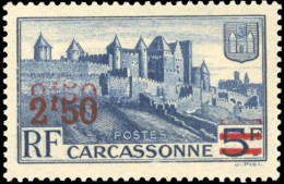 ** 490a - 2F.50 S/5F. Carcassonne Outremer. Double Surcharge Bien Lisible. SUP. - Andere & Zonder Classificatie