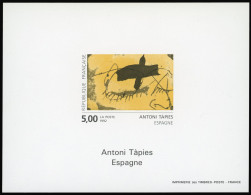 ** 2782 - 5F. Antoni Tapies. Bloc ND Avec Gomme. SUP. - Andere & Zonder Classificatie