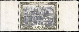 ** 29 - 1000F. Vue De Paris. Double BdeF. Charnière Dans BdeF. SUP. - Autres & Non Classés