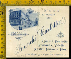 Milano Città  Bianchi Carlotta - Mode E Novità, Guanti, Cravatte, Foulards, Velette, Nastri,Piume - Via Torino 34 (piega - Milano (Mailand)