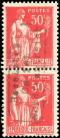 * 3 - 50c. Rouge. Paire Verticale. SUP. - War Stamps