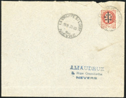 Obl. 11 - LA CHARITE-SUR-LOIRE. 1F.50 Brun-rouge Obl. S/lettre Frappée Du CàD De LA CHARITE-SUR-LOIRE Du 30 Octobre 1944 - Befreiung