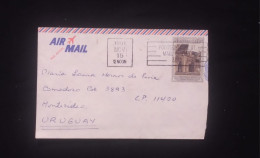 C) 1991. AUSTRALIA. AIR MAIL ENVELOPE SENT TO URUGUAY. STAMP OF GÜEYERO'S WOMAN. XF - Otros & Sin Clasificación