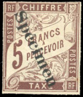 (*) 5 / 11 + 15/17 - Timbres-Taxe. 10 Valeurs Surcharge ''SPECIMEN''. SUP. - Andere & Zonder Classificatie