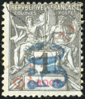 Obl. 3 - 50c. S/1c. Noir S/azuré. Obl. Légère. 1 Dent Courte. TB. - Other & Unclassified