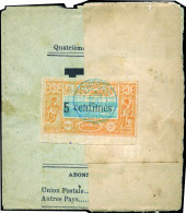 Obl. 28 - 5c. S/40c. Obl. S/bande De Journal Et Sur Le Journal à Destination De PARIS. SUP. - Autres & Non Classés