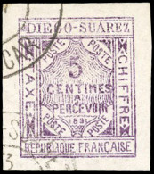 Obl. 1 - Timbres-Taxe. 5c. Violet. Obl. Grandes Marges. SUP. - Autres & Non Classés