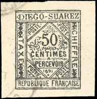 Obl. 2 - Timbres-Taxe. 50c. Noir. Obl. Grandes Marges. SUP. - Sonstige & Ohne Zuordnung