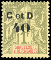 * 48b - 40c. S/1F. Olive. Variété De Surcharge "C" Au Lieu De "G". SUP. - Autres & Non Classés