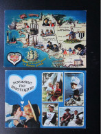 CP 29 LA BRETAGNE Lot De 2 Cartes -  Partout Ou Le Soleil Passe Le BRETON Passe - SOURIRE DE BRETAGNE Bisou Breton - Bretagne