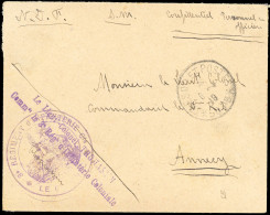 Obl. Lettre Du Lieutenant Colonel Thomassin Du 3ième Régiment D'Infanterie Coloniale Frappée Du CàD TRESOR ET POSTE Du 6 - Other & Unclassified