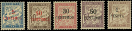 (*) 1/5 - Timbres-Taxe. 5 Valeurs. Série Complète. SUP. - Other & Unclassified