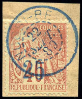 Obl. 6 - 25 S/40c. Rouge-orange Obl. Du CàD De NOSSI BE Du 22 Septembre 1889 S/petit Fragment. SUP. - Other & Unclassified