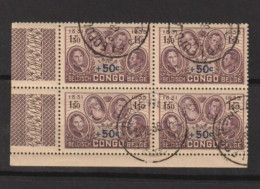 Congo Belge  1831 - 1935 Bloc 4 1f50 + 50c Leopoldville - Gebruikt