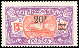 * 128a - 20F. S/5F. Violet Et Rouge. Sans Point Après Le "F". SUP. - Other & Unclassified