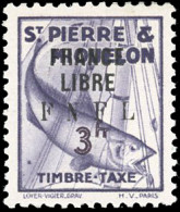 ** 57/ 66 - Timbres-Taxe. Série Timbre De 1938 Surchargés FRANCE LIBRE FNFL. 10 Valeurs. SUP. - Other & Unclassified