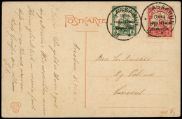 Obl. 34Ab + 32 - 10pf. Rouge. Type B. Sans Filigrane + 5pf. Vert Obl. Sur Lettre Frappée Du CàD D'ASSAHUN - TOGO Du ...  - Autres & Non Classés