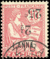 Obl. 64a - 25c. Et 2 1/2 S/1a S/10c. Surcharge à éléments Renversés. Obl. TB. - Autres & Non Classés