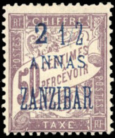 * 5a - Timbres-Taxe. 2 1/2 A. S/50c. Erreur. SUP. - Andere & Zonder Classificatie