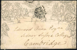 Obl. SG#ME2 - MULREADY To CAMBRIDGE. Letter Arrived On June 2sd & 3rd 1841. Cancelled By Black Maltese Crosses. SUP. - Sonstige & Ohne Zuordnung