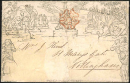 Obl. SG#ME2 - MULREADY To NOTTINGHAM. Letter Arrived To May 19th 1840. Cancelled By Red Maltese Crosses. SUP. - Other & Unclassified